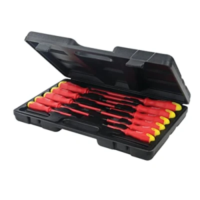 Image of Silverline Insulated Soft Grip Screwdriver Set 11pce