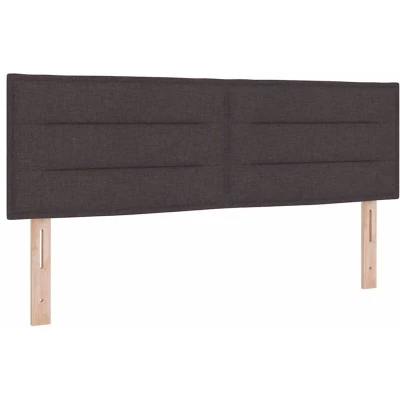 Image of vidaXL Headboard Lines Design Dark Brown 160 cm Fabric