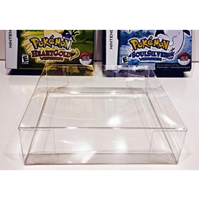 Image of 2 Box Protector Heartgold/Soulsilver case for Nintendo DS NTSC ONLY!
