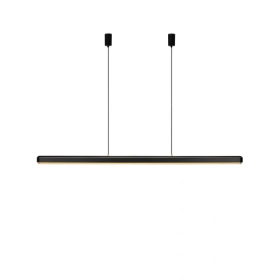 Image of UMAGE LED hanging light Hazel Branch, black/brass, 150 cm