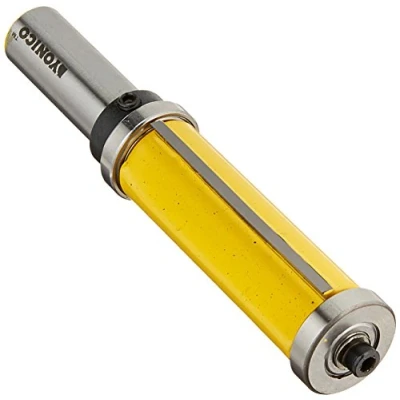 Image of Yonico 14134 Flush Trim Top and Bottom Bearing Router Bit, Diameter: 3/4&quot;, Cutting Height: 2&quot; 1/2&quot; Shank
