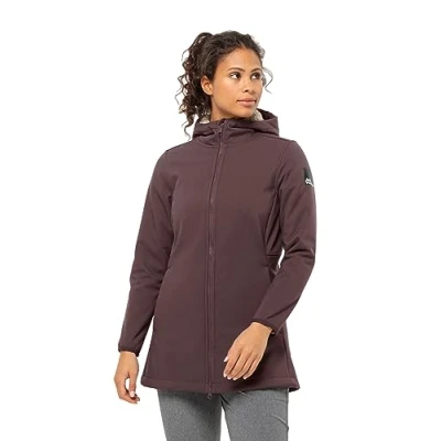 Image of Jack Wolfskin Women&#039;s Windland Coat W Softshell, Boysenberry, XS