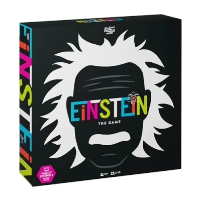 Image of Professor Puzzles Einstein The Board Game Fun Puzzle Challenges Play With Family and Friends Race to Solve Brainteasers Answer Tricky Riddles Conundrums Exciting Gameplay Ages 13+