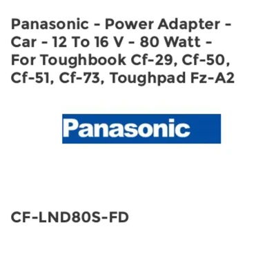 Image of Panasonic Autoadapter 11 16V power adapters &amp; inverters (Black)
