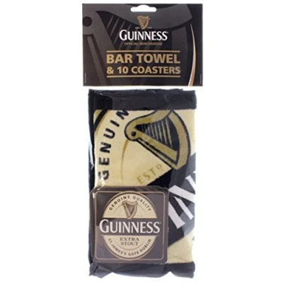 Image of Guinness Bar Towel and Coaster Pack