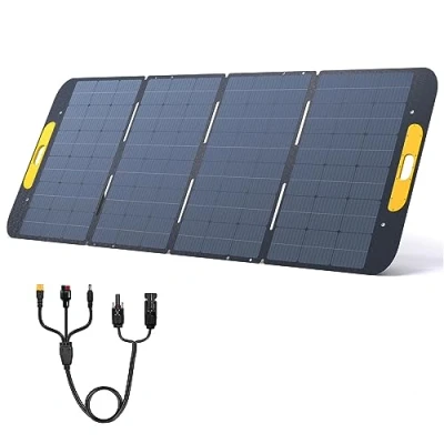 Image of VTOMAN VS400 Portable Solar Panel 400W 40V, 23% Efficiency Foldable / IP67 Waterproof &amp; MC4 Anderson XT60 DC5521 Adapters Adjustable Kickstands, Off Grid Power for Home Camping