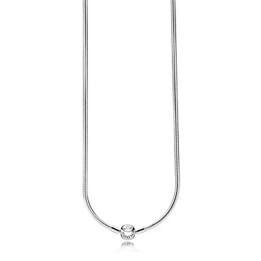 Image of PANDORA Moments Women&#039;s Sterling Silver Necklace, 50cm, No Box