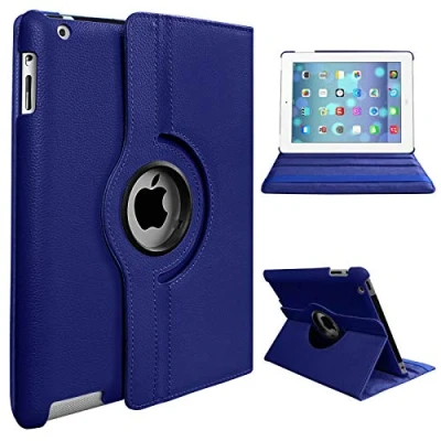 Image of PROTech For Apple iPad Air (1st Generation) 2013 A1474 A1475 A1476 360 Degree Swivel Stand Smart Protective Cover(Blue)