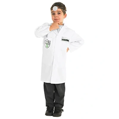 Image of Rubie&#039;s 883622L000 KIDS DOCTOR COSTUME Generic Fancy Dress, Multi, 7 8 Years