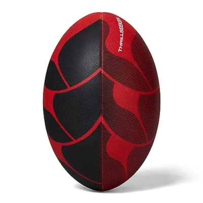 Image of Canterbury Thrillseeker Play Rugby Ball, Black/Red, 4