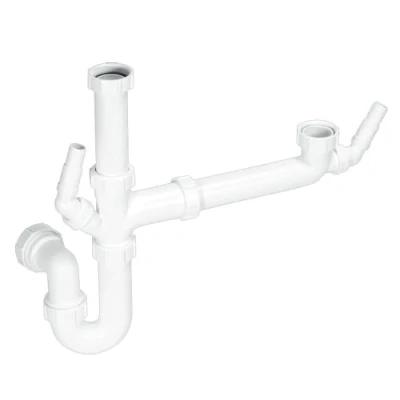 Image of McAlpine SK1A Standard Bowl and a Half Plumbing Kit, White
