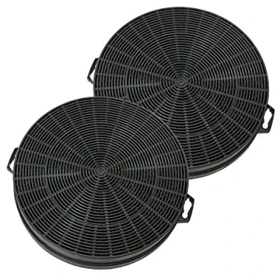 Image of SPARES2GO Carbon Charcoal Filter for Neff Cooker Hoods Kitchen Vents (Pack of 2)