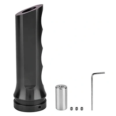 Image of Black HandBrake Cover Universal Cover, Auto Car Aluminum Manual Handle Protector Hand Brake Sleeve (Black)
