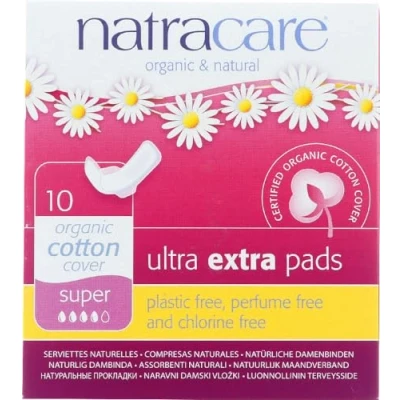 Image of NATRACARE Ultra Extra Pads Super 10 (Pack of 12)