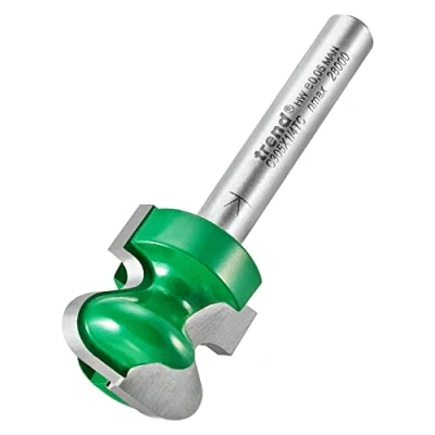 Image of Trend CraftPro Drawer Pull Router Cutter Bit, 1/4 Inch Shank, 19mm Cut Diameter &amp; 4mm Radius, Tungsten Carbide Tipped, C305X1/4TC