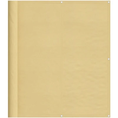 Image of vidaXL Balcony Screen Sand 120x800 cm 100% Polyester Oxford