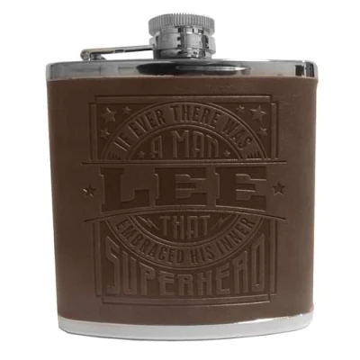 Image of Top Bloke Mens Gift Hip Flask for Him Treat for&quot;Lee&quot;