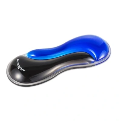 Image of Kensington Slim Duo Gel Mouse Wrist Rest Support Cushion for Low Profile Mice &amp; Trackballs, Ergonomic Pain Relief, Comfortable Non Skid Gel, Blue 7.56&quot; x 2.83&quot; 0.87&quot; K62439NA