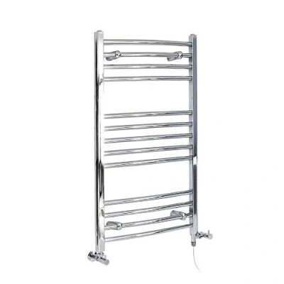 Image of Milano Kent Chrome Dual Fuel Curved Heated Towel Rail 1000mm x 498mm