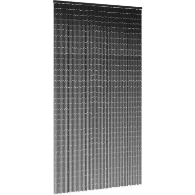 Image of vidaXL Insect Door Curtain Dark Grey 120x220 cm Bamboo