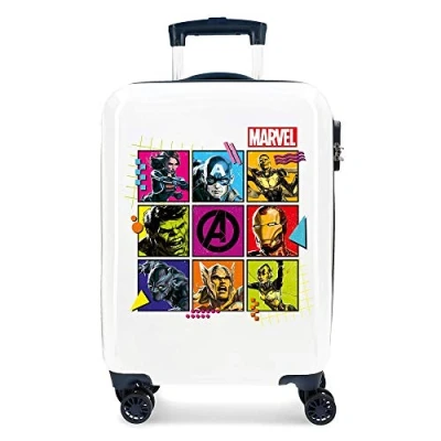 Image of Marvel Avengers Comic Multicoloured Cabin Suitcase 38x55x20 cm Rigid ABS Combination lock 34 Litre 2.6 Kg 4 Double Wheels Hand Luggage