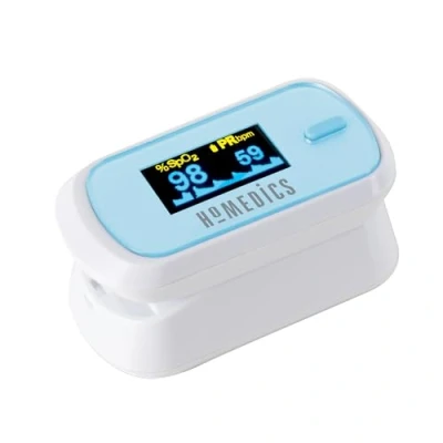 Image of HoMedics Fingertip Pulse Oximeter Blood Oxygen Monitor, Finger Heart Rate Monitor for Adults &amp; Kids, Saturation Monitors with OLED Display, Accurate and Easy to Use Oximeters