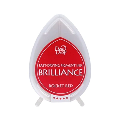 Image of Tsukineko Brilliance Dew Drop Ink Pads Rocket Red
