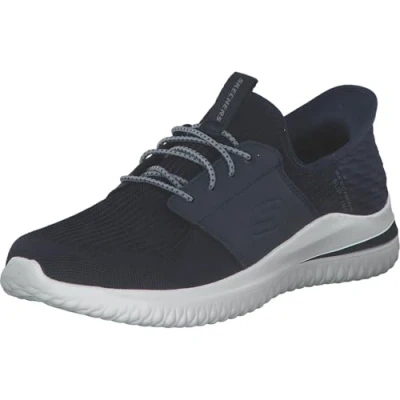 Image of Skechers Slip Ins Delson 3.0 Lavell Men&#039;s Trainers, blue, 10 UK