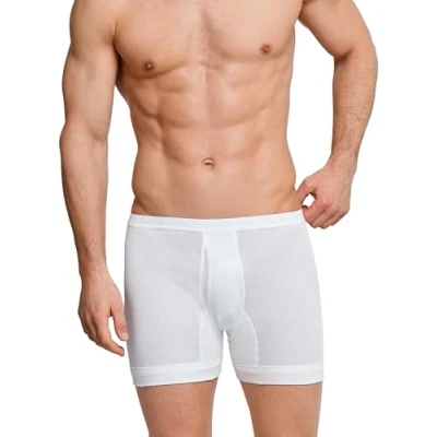 Image of Schiesser Men&#039;s Underwear with Leg and Fly Original Fine Rib