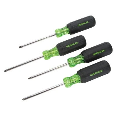 Image of Greenlee 0353 01C Screwdriver Set, Square Recess Tip, 4 Piece