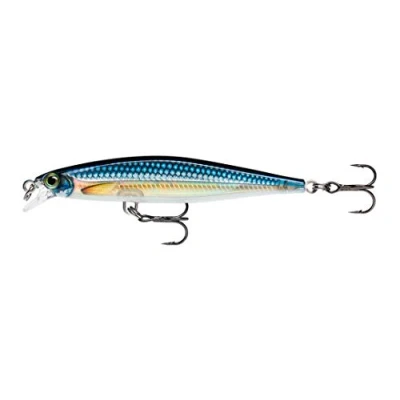 Image of Rapala Shadow Rap Lure with Two No. 8 Hooks, 0.7 m Swimming Depth, 7 cm Size, Live Bleak