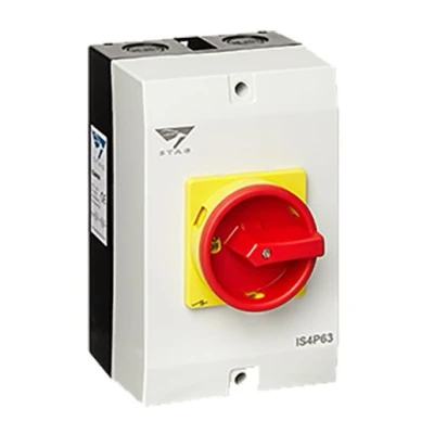Image of Stag 4 Pole Rotary Isolator Switch 63 A IP65 IS4P63