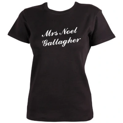 Image of Dead Fresh Mrs Noel Gallagher T Shirt, L Black