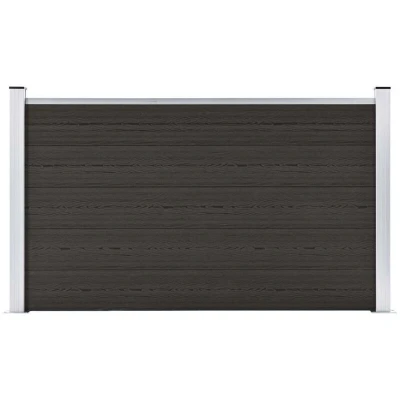 Image of vidaXL Fence Panel WPC 180x105 cm Black