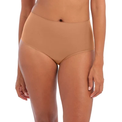 Image of Smoothease Invisible Stretch Full Brief Cinnamon Brown One Size
