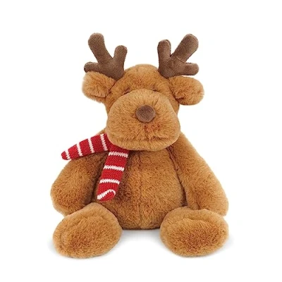 Image of MON AMI Templeton The Moose Stuffed Animal 11/28cm Plush Reindeer Soft Toy Great Gift for Christmas Kids