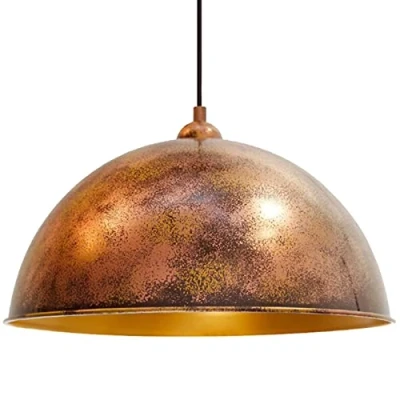 Image of bamyum 2X Pendant Light Dining Table Ø30 cm Colour of Copper Decorative Living Room Lamp E27 Metal Kitchen Hanging Bedroom Lamps
