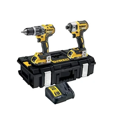 Image of DEWALT DCK266D2 GB Combi Drill and Impact Driver XR 18V Brushless Kit, 18 V