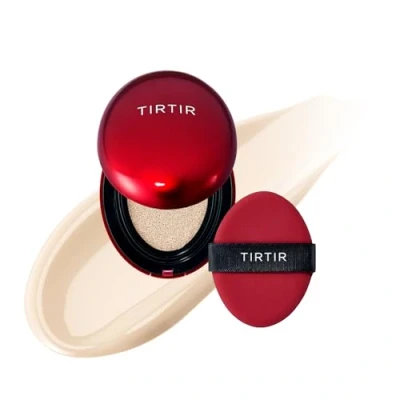 Image of [*Mini Size*] TIRTIR Mask Fit Red Cushion Foundation Full coverage, Weightless, Skin fit, Satin Glow Finish, Korean Makeup, beauty, Tattoo cover up, Buildable (#13N Fair Ivory, 0.15 Fl Oz)