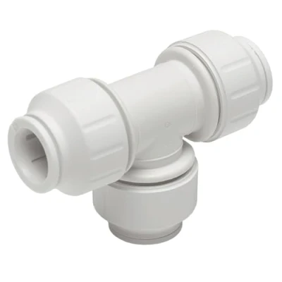 Image of John Guest Speedfit PEM0228W 28mm Tee Connector (Pack of 2)