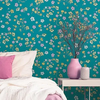 Image of Albany Wallpaper Flower Stems 38907 2