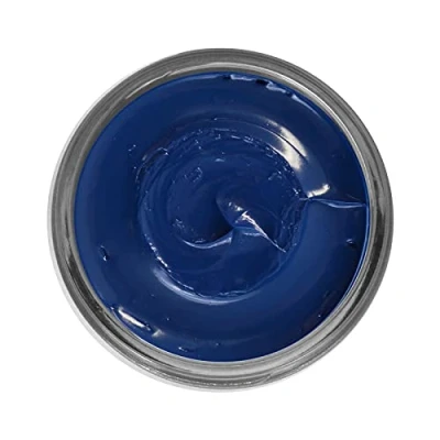 Image of Famaco 50ml Blue Bleuette Leather Deluxe Cream Polish for Boot and Shoe with Application Sponge Long Lasting Shine Protector Kit Boots Shoes