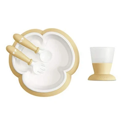 Image of BabyBjörn Baby Feeding Set, 4 pcs, Powder yellow