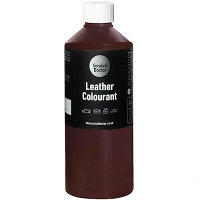 Image of Scratch Doctor Leather Colourant Restore &amp; Repair Faux Vinyl Paint for Furniture Sofas Car Seats Shoes Handbags (Bordeaux, 1000ml)