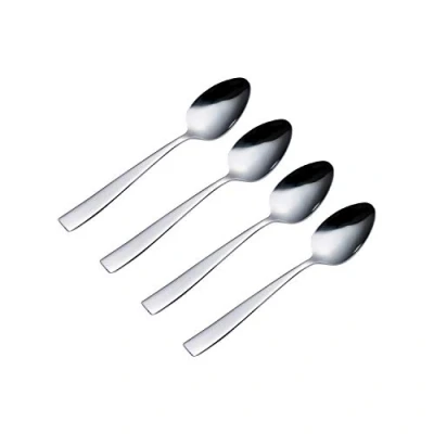 Image of Viners Everyday Purity 4 Piece 18/0 Silver Stainless Steel Tea Spoons