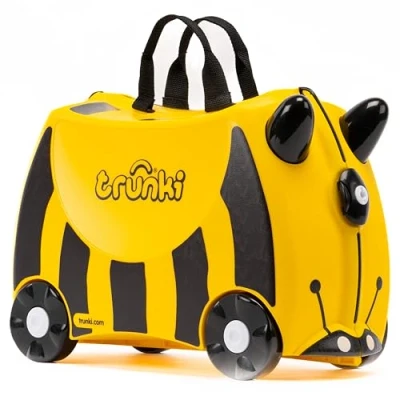 Image of Trunki Children’s Ride On Suitcase And Kid&#039;s Hand Luggage Perfect Toy Gift for Toddler Boys &amp; Girls : Bernard Bee (Yellow)