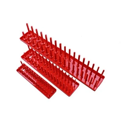 Image of US PRO 3pc Socket Storage Racks Tray Pegs For 1/4&quot; 3/8&quot; 1/2&quot; Drive Sockets 2219