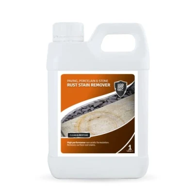 Image of ECOPROTEC Rust Stain Remover for Paving Porcelain Stone &amp; Tile (1 Litre)