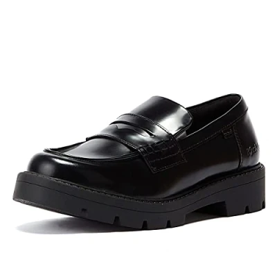 Image of Kickers Kori Loafer Leather Womens Black Shoes UK 4 / EU 37