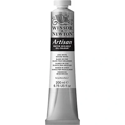 Image of Winsor &amp; Newton 8840483 Artisan Water Mixable Oil Paint, Zinc White Mixing White, 200 ml Tube